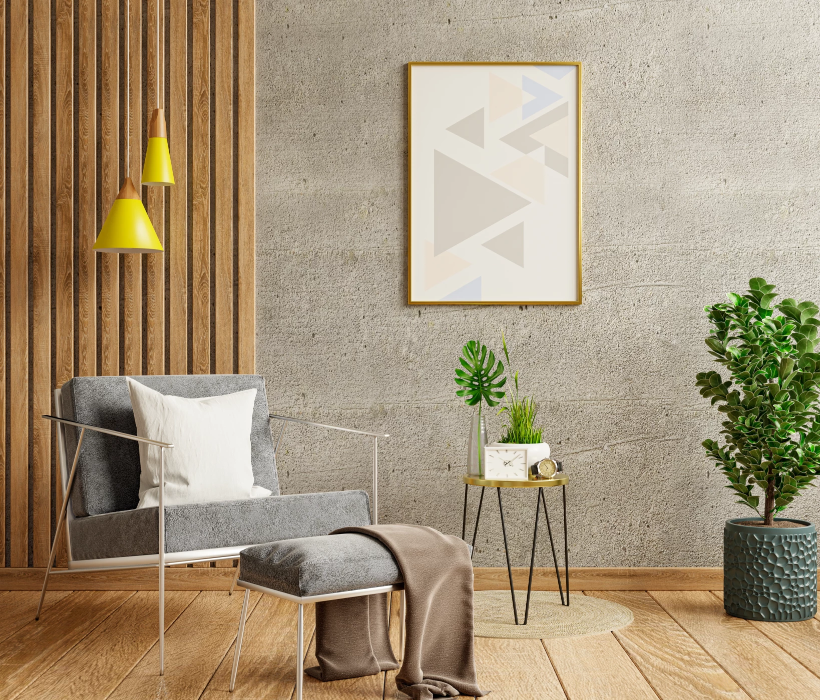 How do you use old planks on a wall?