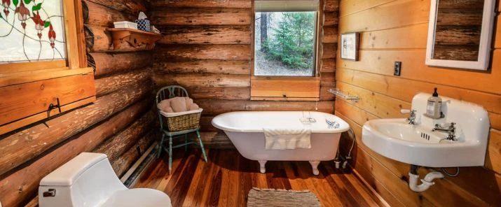 Old wood in the bathroom - what are the advantages of this choice?